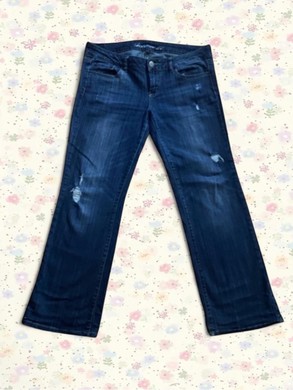 Vintage Forever 21 Distressed Low-rise Jeans